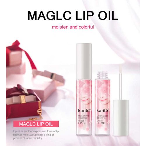 Karite Lip Gloss Moisturizer Plump Volume Shiny Transparent Lip Oil Lip ...