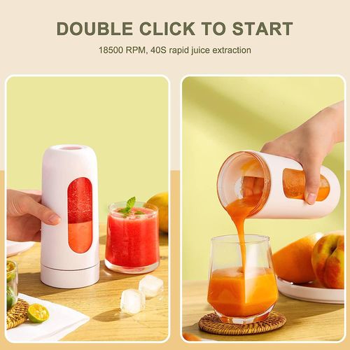 Portable USB Rechargeable Personal Mini Blender for Smoothies Shakes  Juices