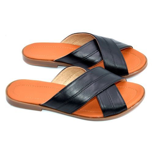 Buy Shoozy Flat Slippers - Black in Egypt