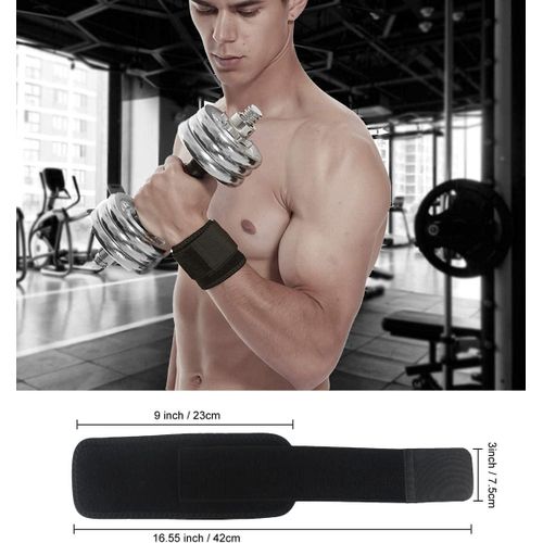 product_image_name-Generic-Adjustable Wrist Support Brace for Weightlifting Tendonitis Arthritis and Carpal Tunnel Pain Relief Elastic Two Pieces Black-6