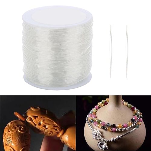 Generic Elastic Clear Beading Thread Stretchy String Roll Bead Cord  Jewellery @ Best Price Online