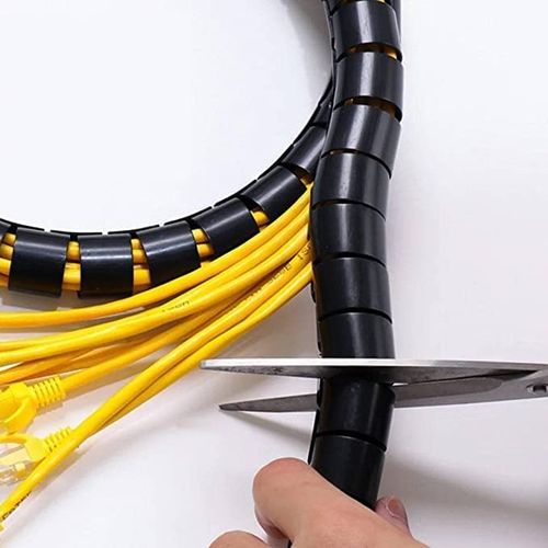 Cable Cover, 2m Flexible Electrical Cable Management, Cable Management For  Home And Office, 2m - 16mm, Black