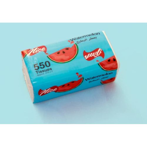 product_image_name-Generic-مناديل ناعمة للوجه من نيس لايف برائحة البطيخ - 550 منديل في 3 عبوات-1