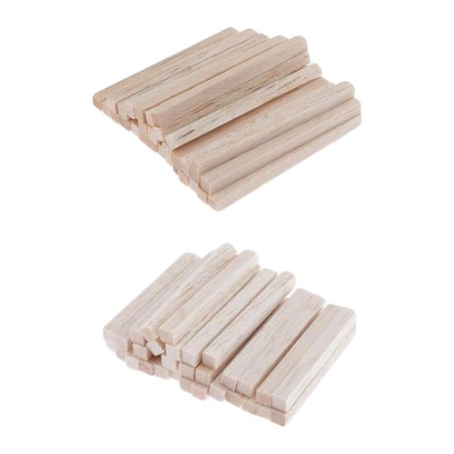 Generic Balsa Wood Unfinished Hardwood Sticks Dowel DIY Pieces