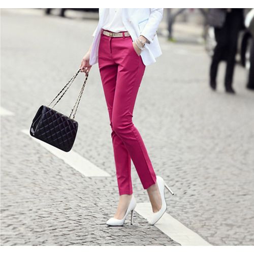 Women's Formal Pants Work Boots Tailored Stretch Business Casual Small  Regular Pants with Pocket Pencil Pants - AliExpress