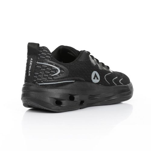 product_image_name-AIRWALK-حذاء رياضي بأربطة مع نعل مطاطي صلب - أسود-3