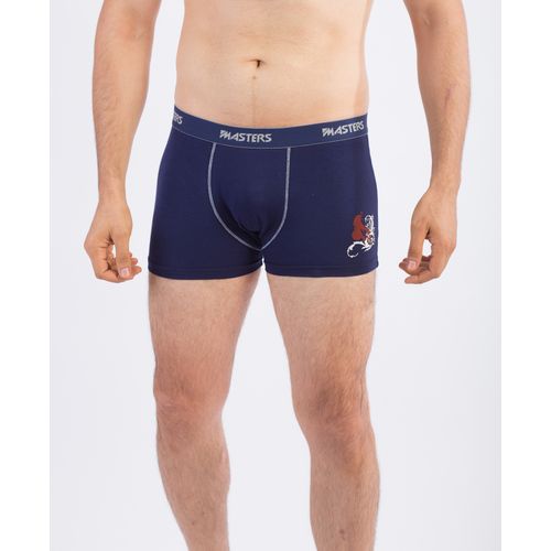 اشتري Masters Underwear For Men Boxer Cotton Stretch - Navy Blue في مصر