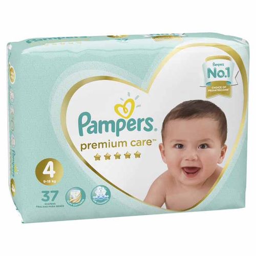 Large Premium Care Diapers - Size 4 - 37 Pcs