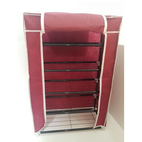 product_image_name-Generic-Shoes Organizer With Cover - 7030100Cm - Maroon-1