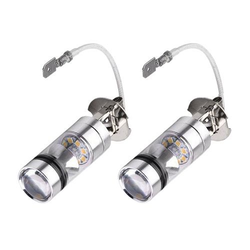 Generic 2Pcs 6000K White LED H3 100W 2323 Car Fog Light Bulb @ Best Price  Online