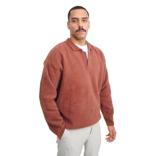 product_image_name-Tight Stitch- Mohair Wool Polo Sweater-2