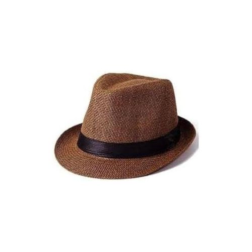 product_image_name-Generic-قبعة للرجال - قبعة شمس - قبعة صيف وبحر - قبعة خيفة - قبعة كاو بوى - قبعة بنى - قبعة رجالى بشريط-3
