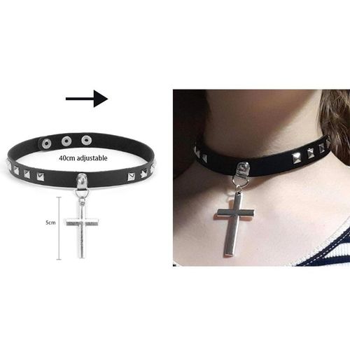 Fashion Sexy Trendy Vintage Charm Round Gothic Necklaces For Women Men Goth  Leather Heart Harajuku Punk Choker Jewelry Gift @ Best Price Online
