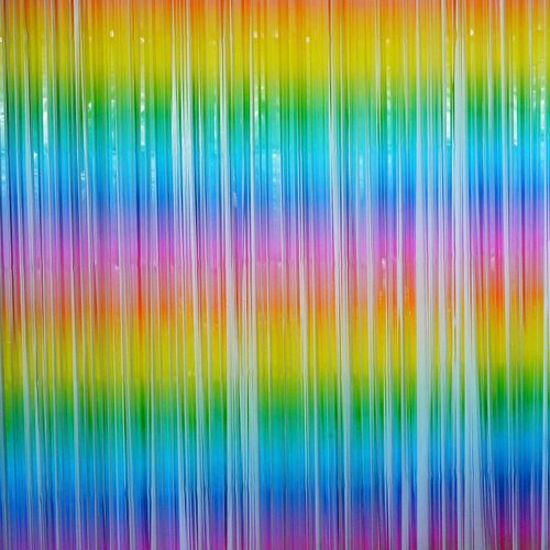 product_image_name-Generic-ستائر معدنية ذات شرائط ملونة قوس قزح - لحفل عيد ميلاد يونيكورن، وحفل استقبال المولود، وستائر معدنية متدرجة بتصميم ملون لحفلات الزفاف والذكرى السنوية والاحتفالات والديكورات خلفيات كشك الصور، ٤ قطع-4