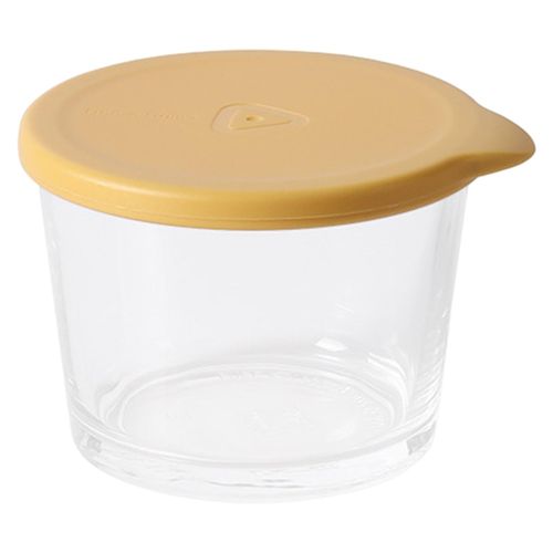 اشتري Food Storage Container Glass Food Preservation Container Yellow في مصر