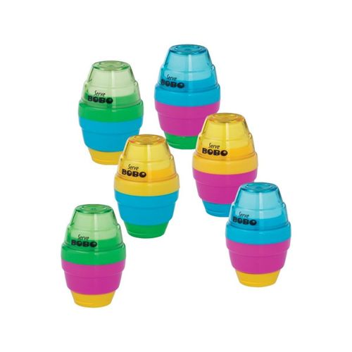 Serve ممحاة وبراية سيرف بوبو 2 في 1 ألوان فلورية - Fluo Colours Eraser & Sharpener
