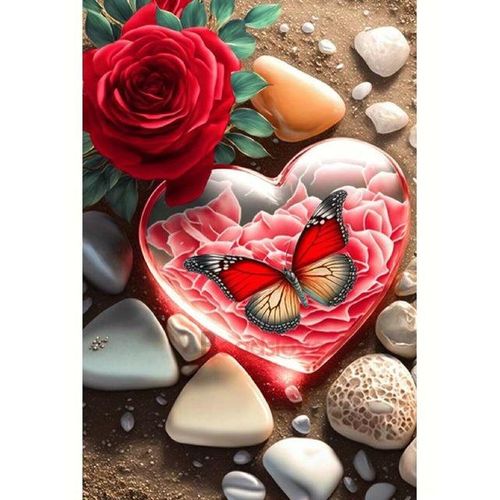 Cheap 5D DIY Diamond Painting Butterfly Scenery Diamond Embroidery