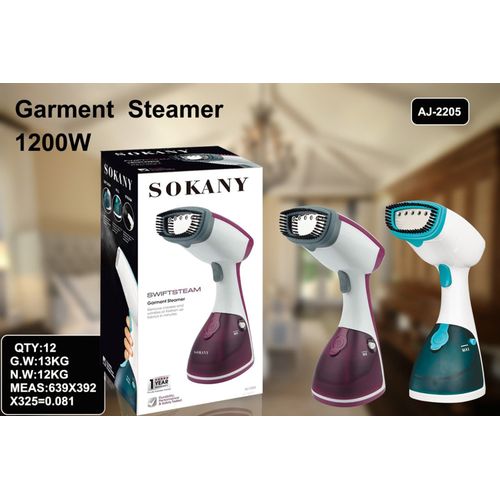 Buy Sokany AJ-2205 Swift Garment Steamer - 220-240 V - White/Purple in Egypt