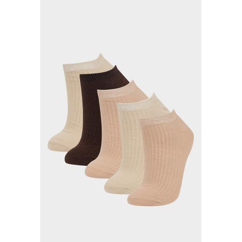 product_image_name-Defacto-شرابات قصيرة حريمي قطن - 5 قطع-1