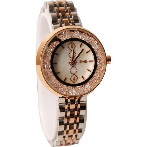 product_image_name-Generic-ساعة يد نسائية كاجوال - هيكل من الفولاذ المقاوم للصدأ ذهبي -2