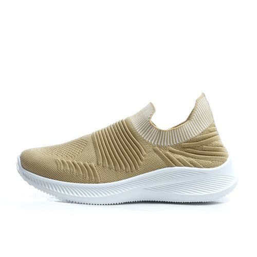 Buy Desert Canvas Slip On Sock Sneakers - Beige in Egypt