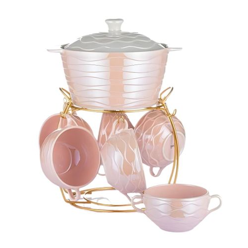 product_image_name-Generic-Soup set + porcelain luster, 7 pieces + stand -1