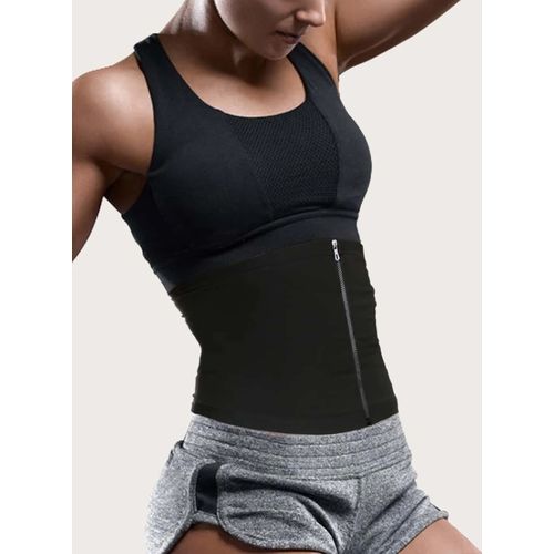 SHEIN PU Polyurethane Zipper Sweat Belt @ Best Price Online