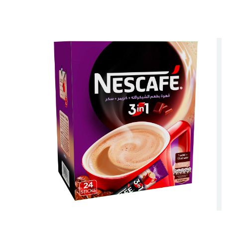 Buy Nescafe 3 in 1 Chocolate Pack - 24 Pcs x 18 gm in Egypt
