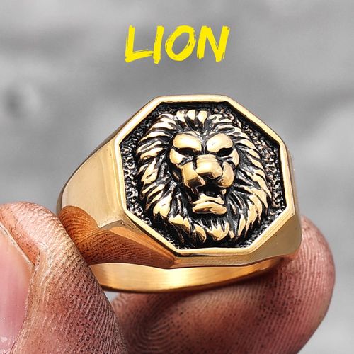 Lion ring womens shop