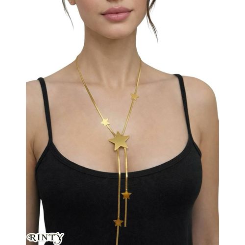 product_image_name-Generic-سلسلة حريمى طويلة بتصميم نجوم غير متماثل من  استيل تركى تضيف لمسة عصرية جريئة لأي إطلالة-3