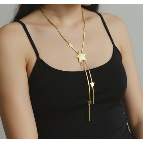 product_image_name-Generic-سلسلة حريمى طويلة بتصميم نجوم غير متماثل من  استيل تركى تضيف لمسة عصرية جريئة لأي إطلالة-4