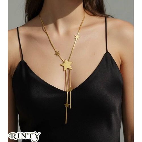 product_image_name-Generic-سلسلة حريمى طويلة بتصميم نجوم غير متماثل من  استيل تركى تضيف لمسة عصرية جريئة لأي إطلالة-5