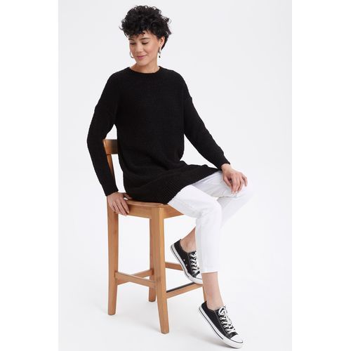 Defacto Woman Tricot Tunic - Black
