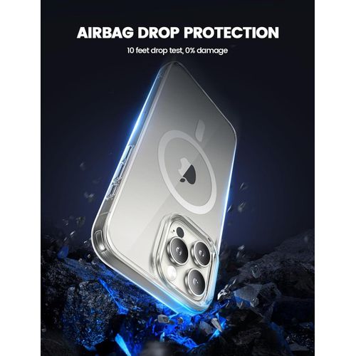 product_image_name-Generic- iPhone 16 Pro Max Case Mag Safe Clear Anti Yellowing Military Grade Drop Protection Scratch-Resistant, Screen & Lens Protection, Stronger Magnetic, Only for iPhone 16 Pro Max Cover -6