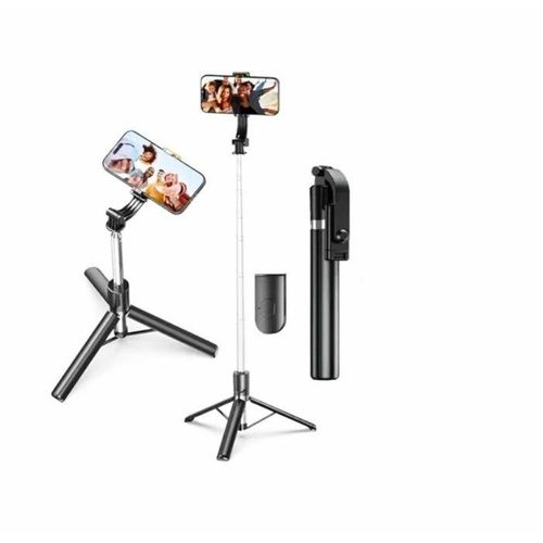 product_image_name-Generic-عصا سيلفي بلوتوث للهاتف المحمول - لون أسود-1