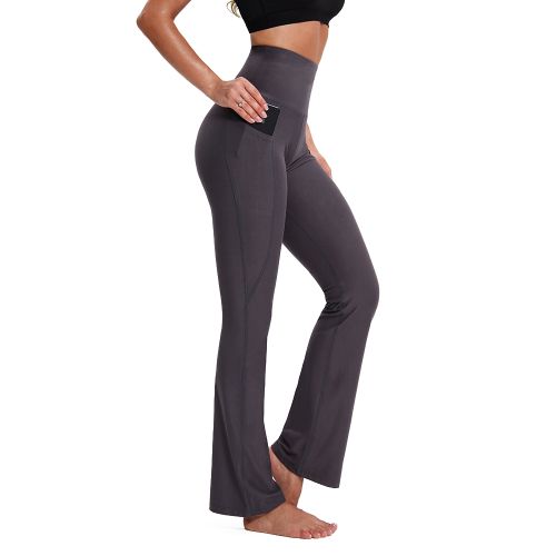 Women's Bootleg Yoga Pant Crossover High Waisted Flare Pant Wide Leg  Workout Flare Pants Bootcut Work Pants Daily Fitness Daily