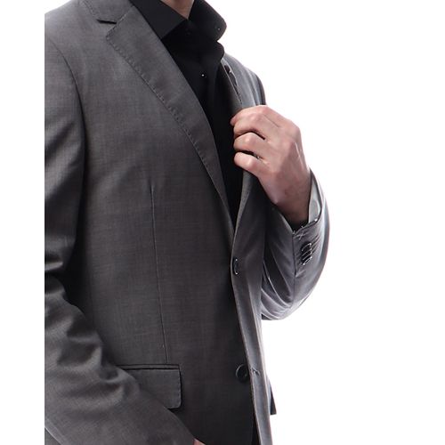 Dalydress Regular Fit Slub Formal Suit - Grey
