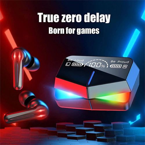 product_image_name-Generic-سماعات أيربودز  M28 لاسلكية للألعاب بتقنية بلوتوث 5.3، صوت هاي فاي فائق الدقة، وضعان للألعاب والموسيقى، تصميم مقاوم للماء مع شاشة LED ذكية.-6