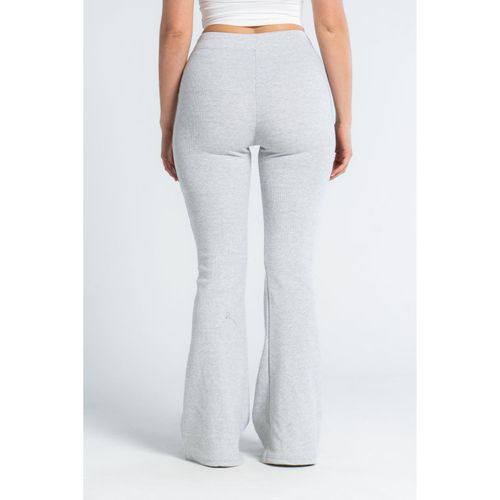 OUTDATED Ribbed Yoga Pants - Light Heather Grey - image 3