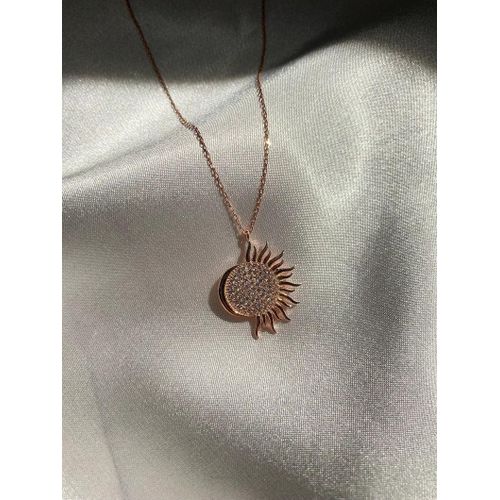 Half moon discount half sun necklace