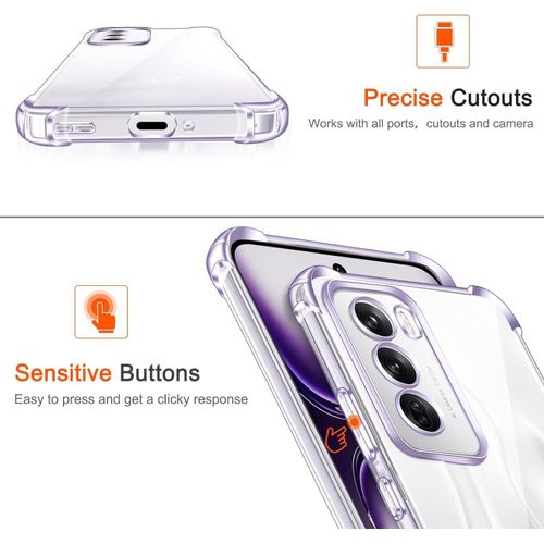 product_image_name-Generic-غطاء سيليكون شفاف لهاتف Oppo Reno12 5G / Oppo Reno 12 5G مع حماية زاوية وغطاء واقي، نحيف وشفاف ومرن من TPU مقاوم للخدش-3