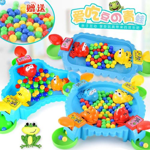 Buy Feeding Swallowing Beads Frogs Eating Beans Casual Brain Table Games-Green in Egypt