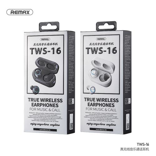 Remax TWS-16 Double Wireless Bluetooth Headphone - Black