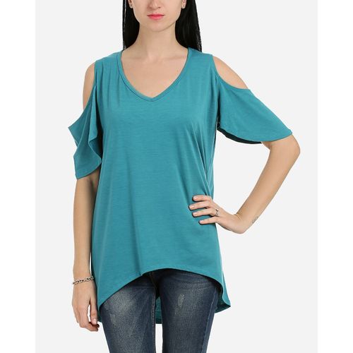 Buy Andora Solid Strapless Tunic- Green in Egypt