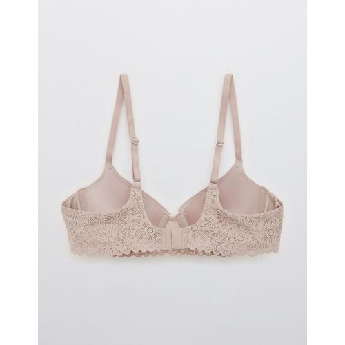 Aerie Real Sunnie Demi Push Up Blossom Lace Trim Bra @ Best Price