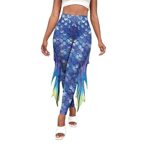 Fish Scale Mermaid Legging, Mermaid Leggins Women