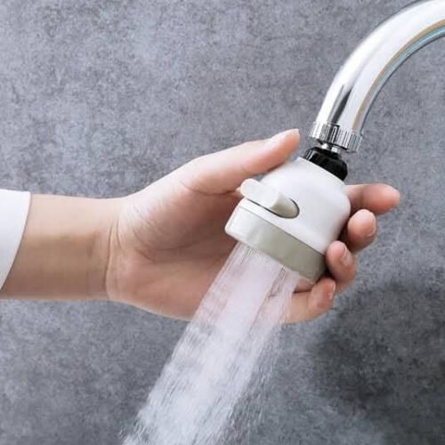 Buy Sprinkler Tap Movable Rotating Faucet Home Shower Anti Splash Water Faucet Water Saving Filter Water Saving With 3 Patterns For Home Restaurant (White). in Egypt