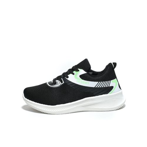 Buy Desert Sportive Printed Lace-Up Textile  Sneaker For Men Black in Egypt