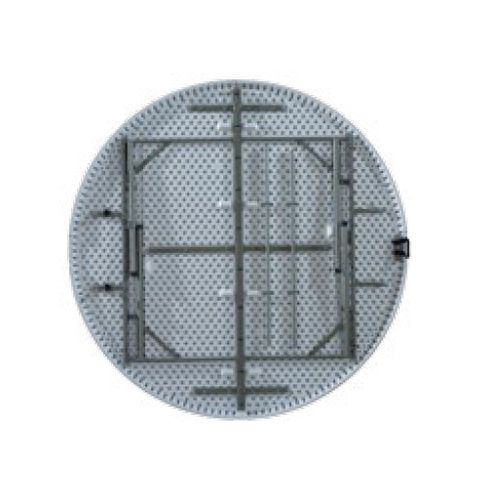 product_image_name-Generic-طاولة قابلة للطي دائرية 120 سم بسطح رمادي وإطار معدني أسود-2