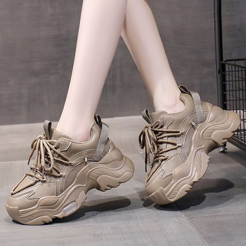 Luxury Design Women Casual Shoes Fashion Genuine Leather Sneakers Flat  Platform Sports Design Shoe Round Toe Lace Up Leisure Trainers Sneakers Zapatillas  Mujer From Kevin08082022, $127.97